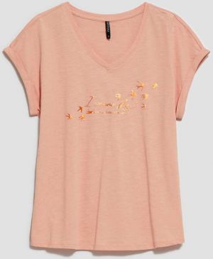 WOMEN'S T-SHIRT L-TS-4036 D.Pink