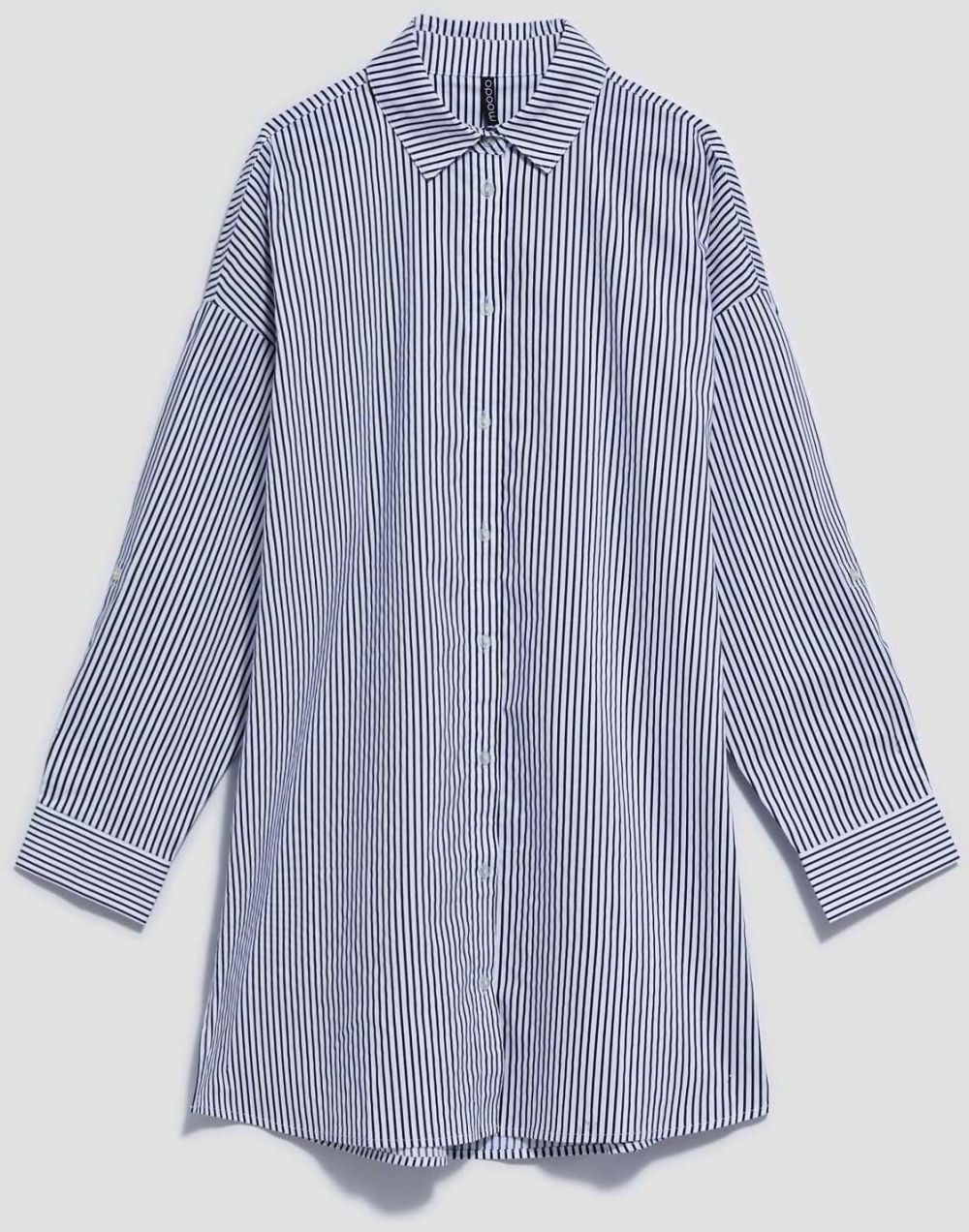 LADIES SHIRT L-KO-4016 BÍLÁ_NAVY