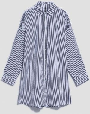 LADIES SHIRT L-KO-4016 BÍLÁ_NAVY