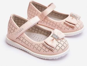 Children's ballerinas with Velcro bow pink Halle