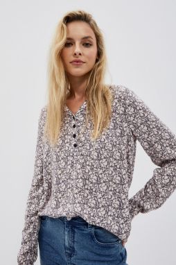 Blouse with floral print