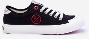 Womens Cross Jeans Fabric Sneakers LL2R4044 Black