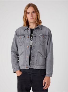 Ľahké bundy pre mužov Wrangler - sivá