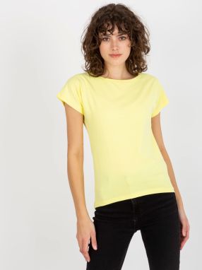 Women's Basic Cotton T-Shirt - yellow