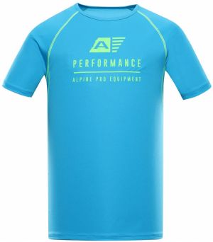 Men's functional T-shirt with cool-dry ALPINE PRO PANTHER neon atomic blue