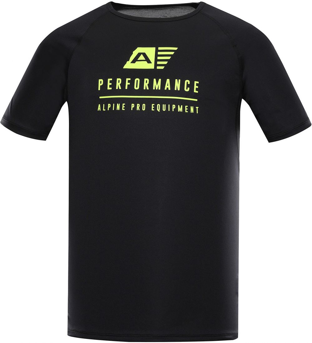 Men's functional T-shirt with cool-dry ALPINE PRO PANTHER black