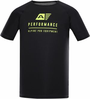 Men's functional T-shirt with cool-dry ALPINE PRO PANTHER black