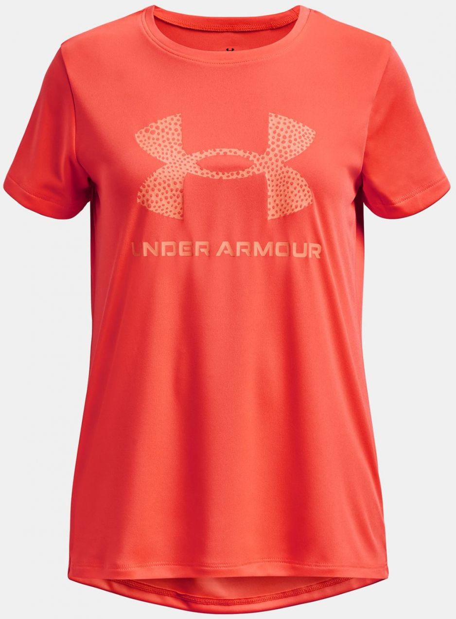 Oranžové športové tričko Under Armour UA Tech Print BL SSC
