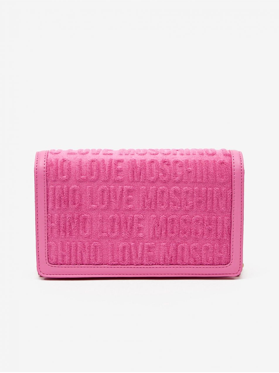 Ružová dámska crossbody kabelka Love Moschino