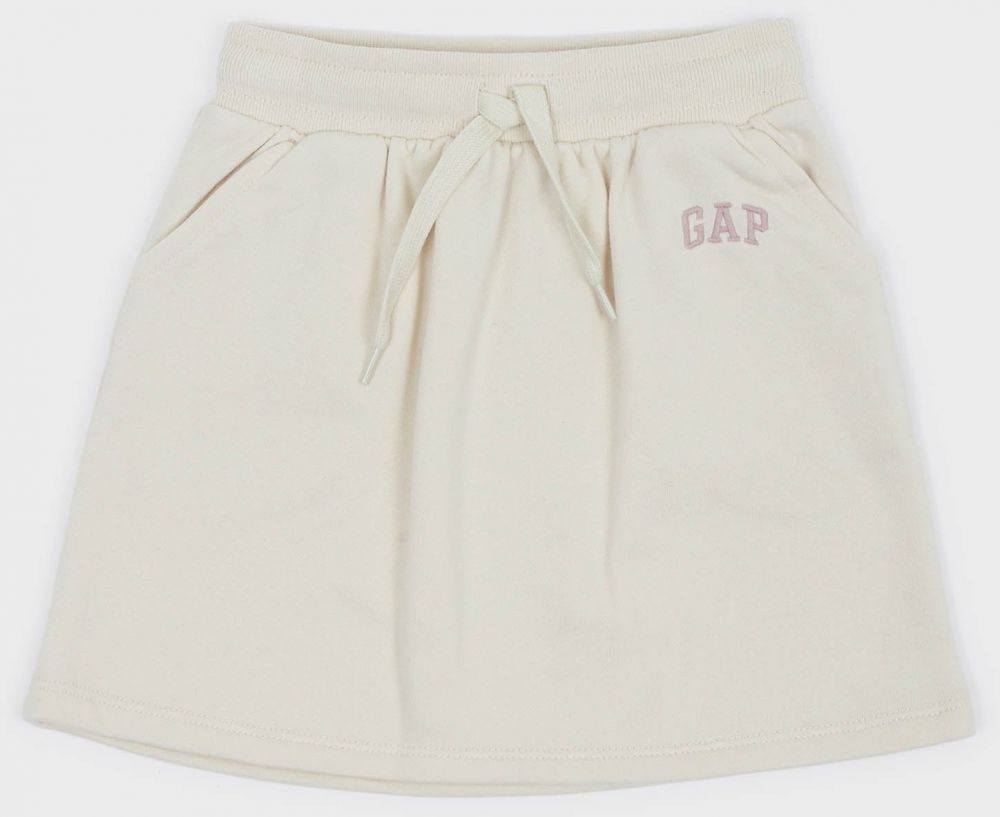 Béžová dievčenská sukňa s logom GAP