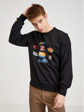 Diesel Mikina - S-GINN-K24 SWEAT-SHIRT čierna