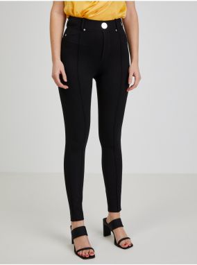 Čierne dámske skinny fit nohavice ORSAY
