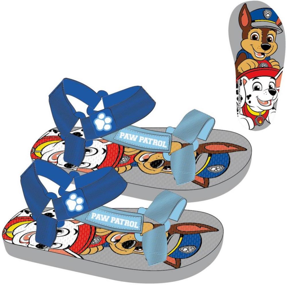 SANDÁLE LEŽÉRNE NA SUCHÝ ZIPS PAW PATROL
