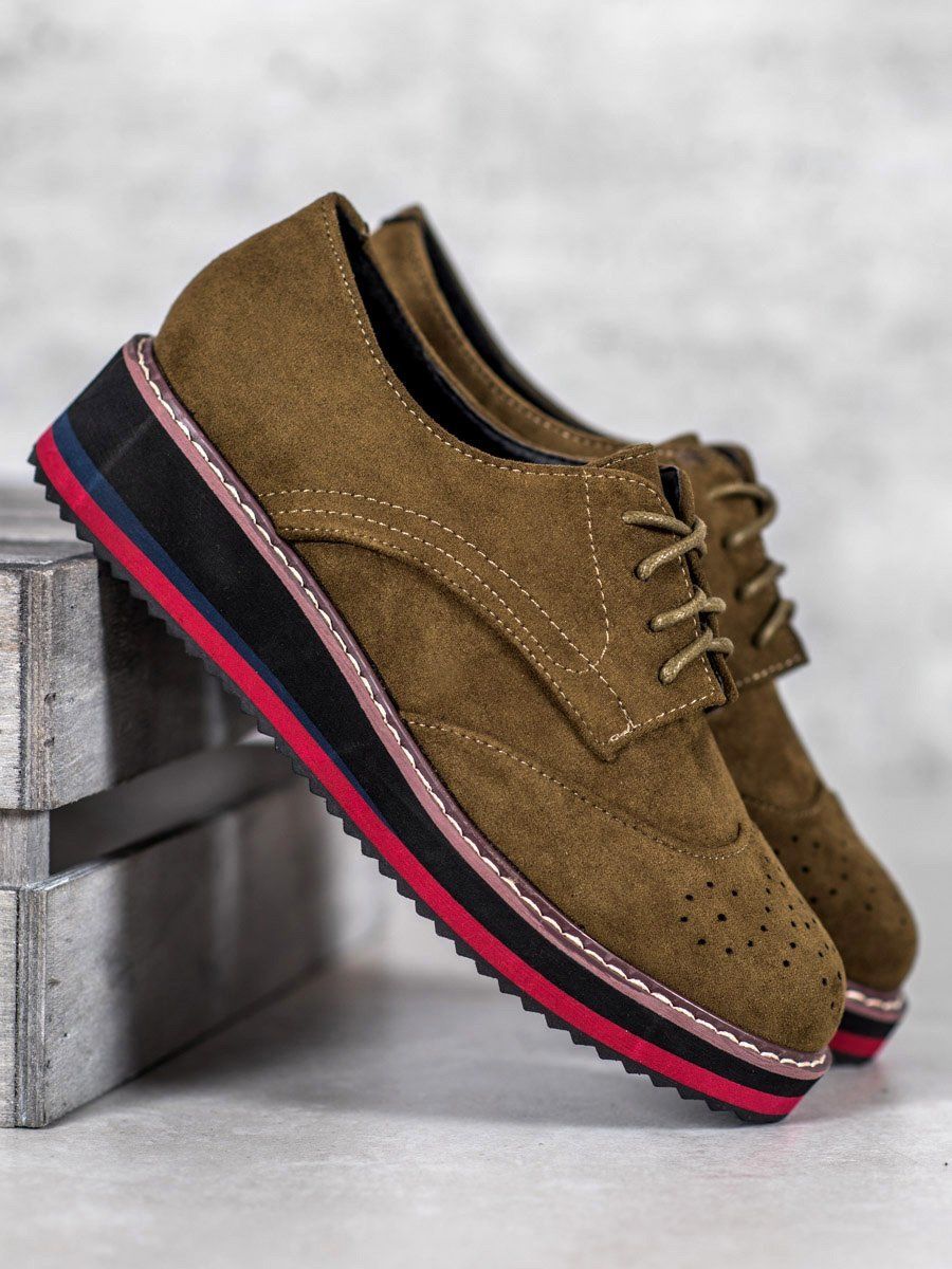 VICES OLIVE HALF-SHOES