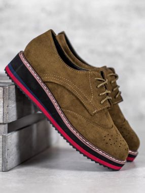 VICES OLIVE HALF-SHOES