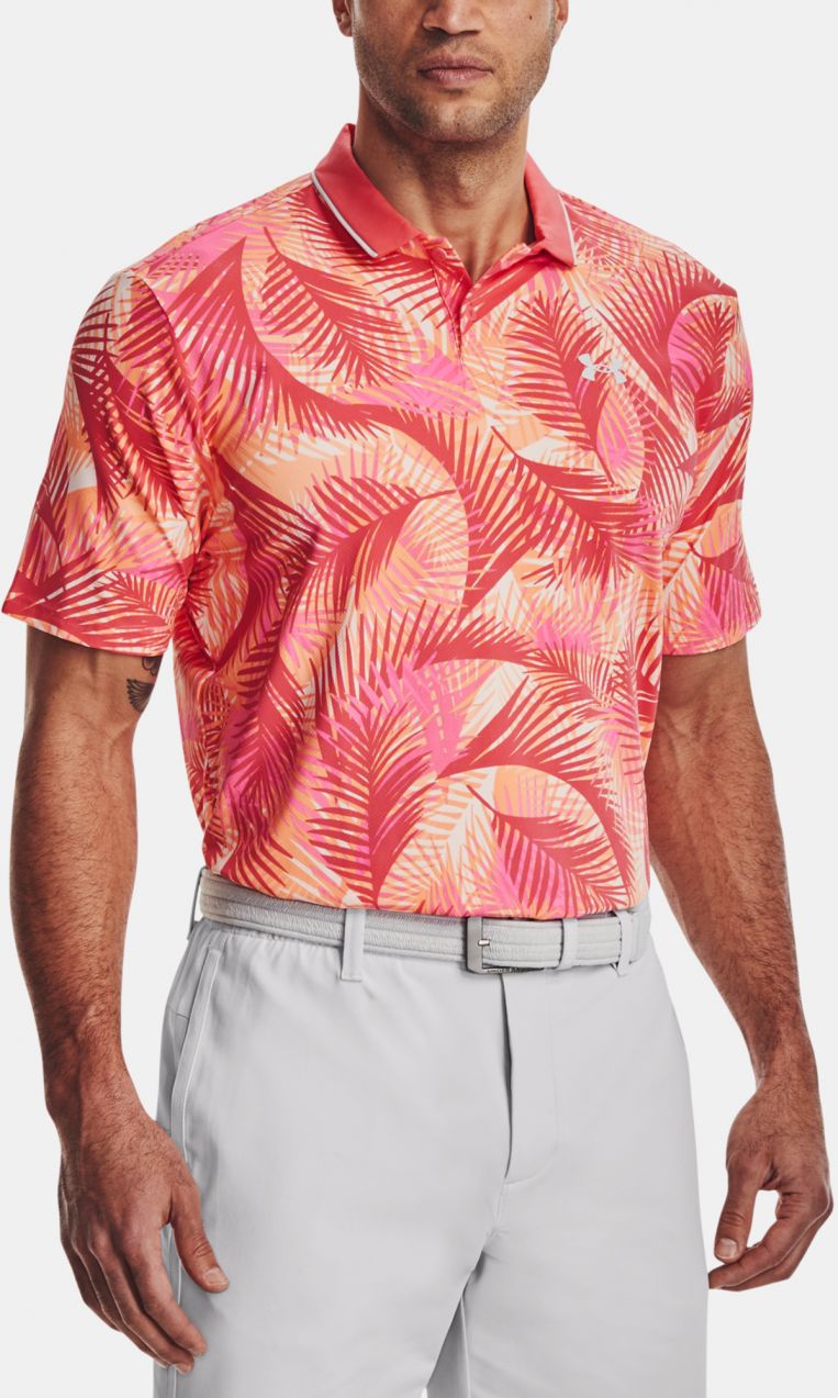 Under Armour T-Shirt UA Iso-Chill Grphc Palm Polo-PNK - Men