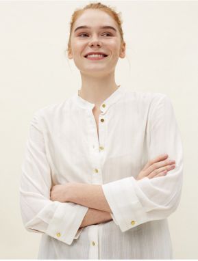 Dámska žltá košeľa s golierom značky Koton
