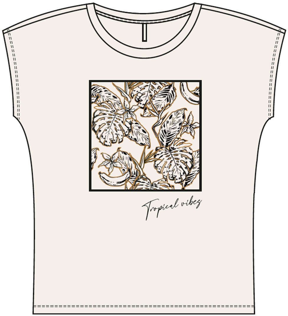WOMEN'S T-SHIRT L-TS-4093 WHITE