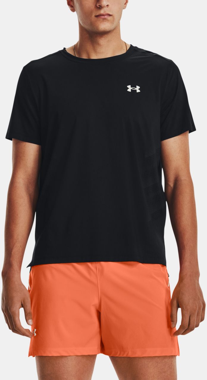 Čierne pánske športové tričko Under Armour UA ISO-CHILL Laser Heat