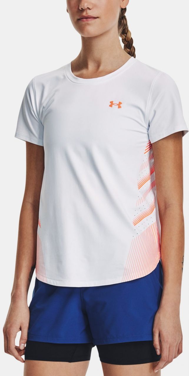 Biele dámske športové tričko Under Armour UA Iso-Chill Laser