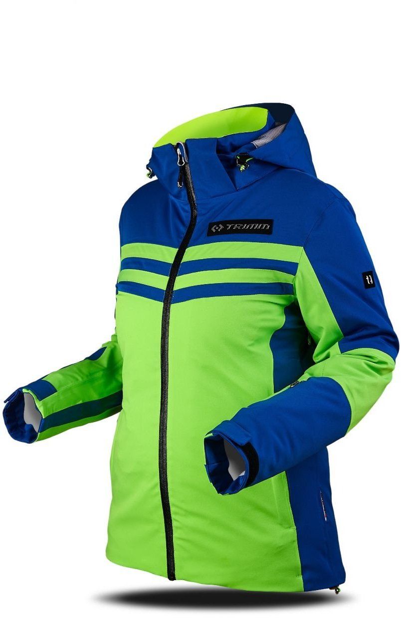Jacket Trimm W ILUSION signal green/ jeans blue