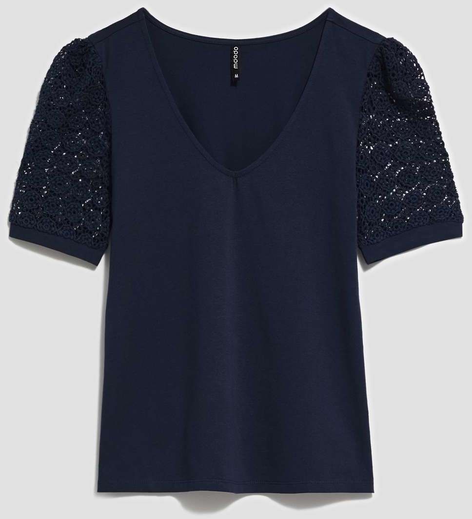 WOMEN'S T-SHIRT L-TS-4075 NAVY