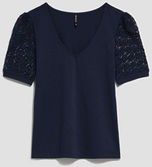 WOMEN'S T-SHIRT L-TS-4075 NAVY