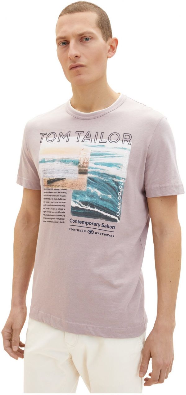Tričká s krátkym rukávom pre mužov Tom Tailor - ružová