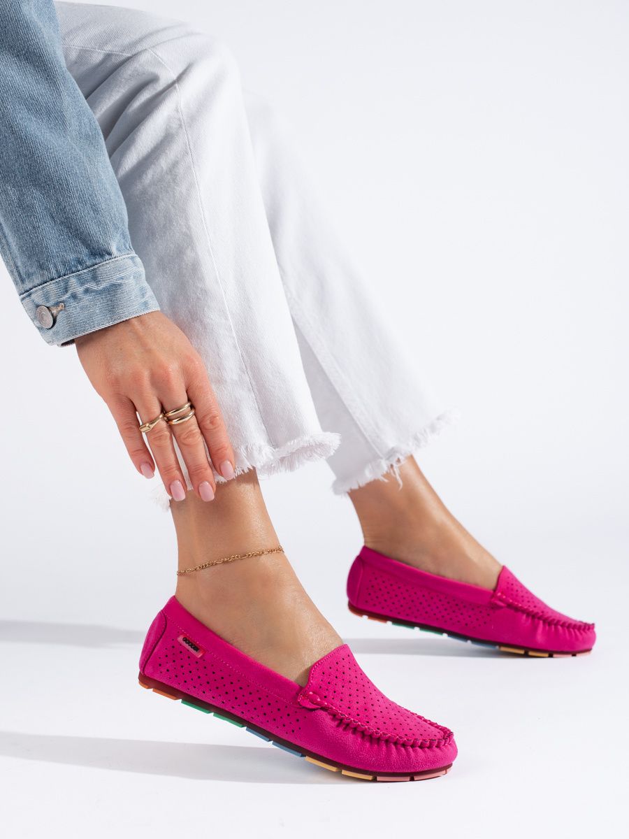 Dámske mokasíny Shelvt Pink