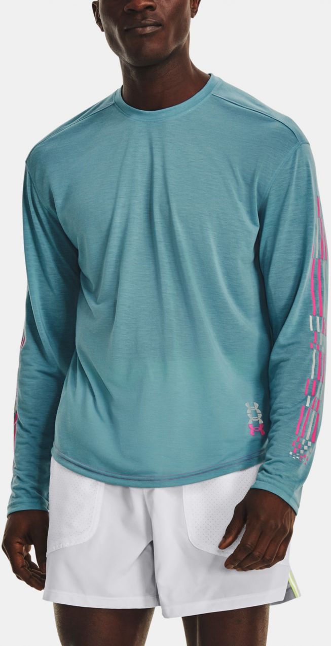 Tričko Under Armour UA RUN ANYWHERE BREEZE LS -BLU
