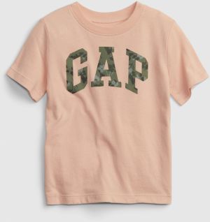 Oranžové chlapčenské bavlnené tričko s logom GAP