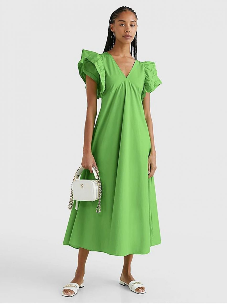 Dámske šaty Tommy Hilfiger Satin