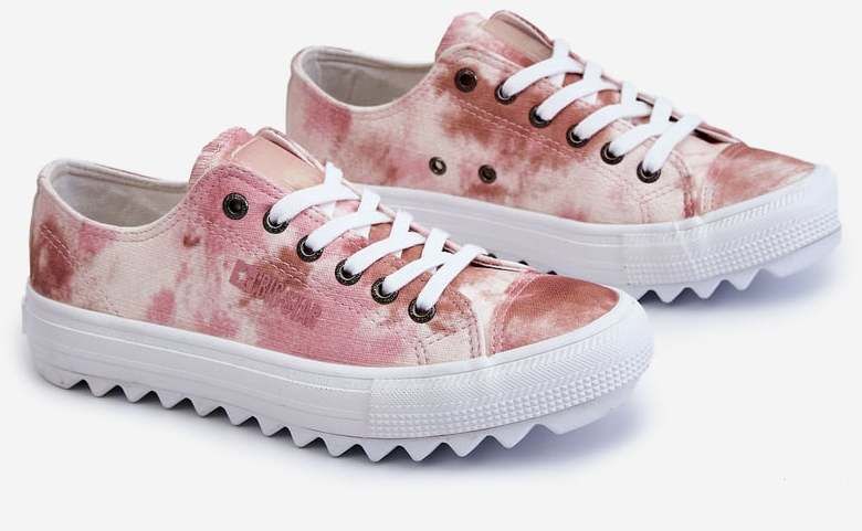 Fashion Low Sneakers Big Star LL274044 Pink-Beige