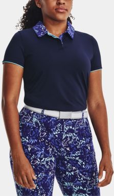 Tmavomodré dámske športové polo tričko Under Armour UA Iso-Chill