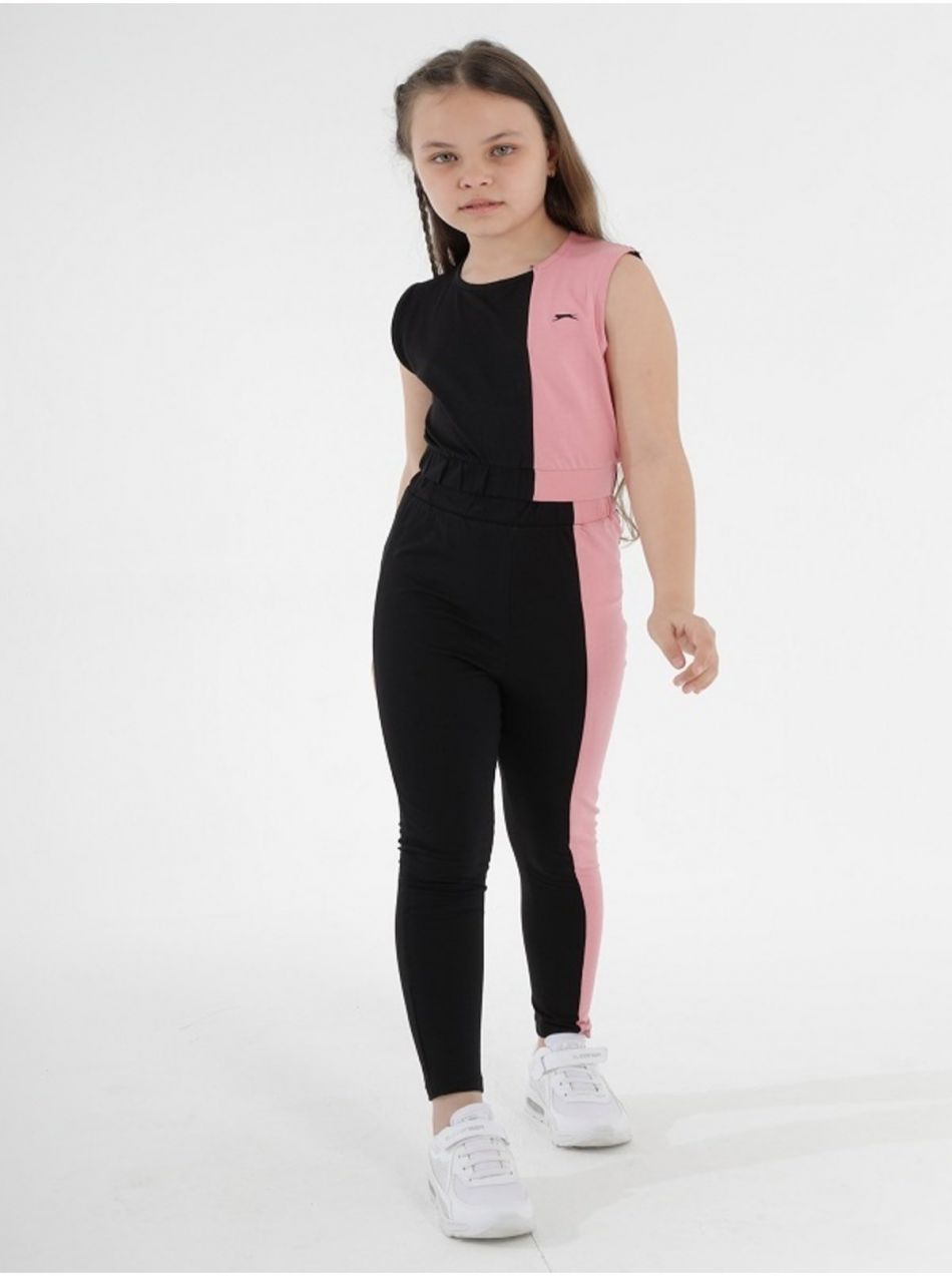 Dievčenská tepláková súprava Slazenger Dimas, čierna