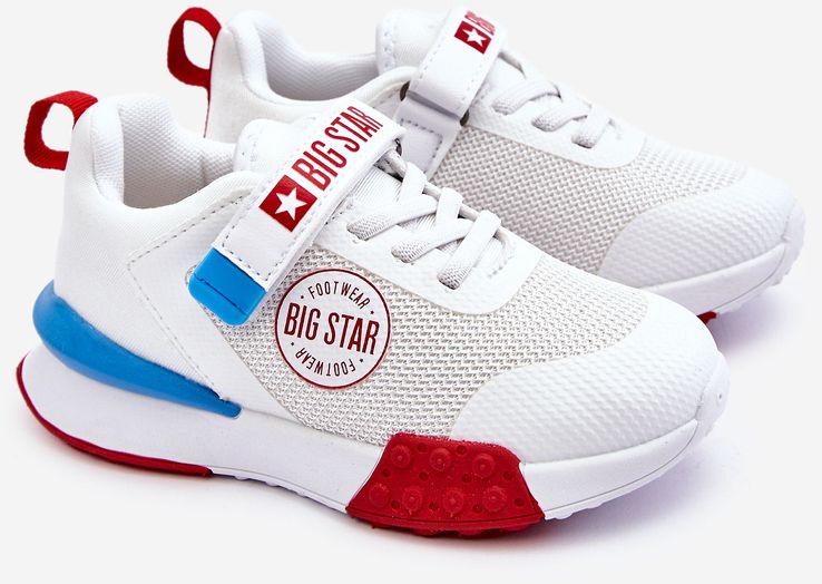 Low Kids Sports Shoes Memory Foam System Big Star LL374213 White