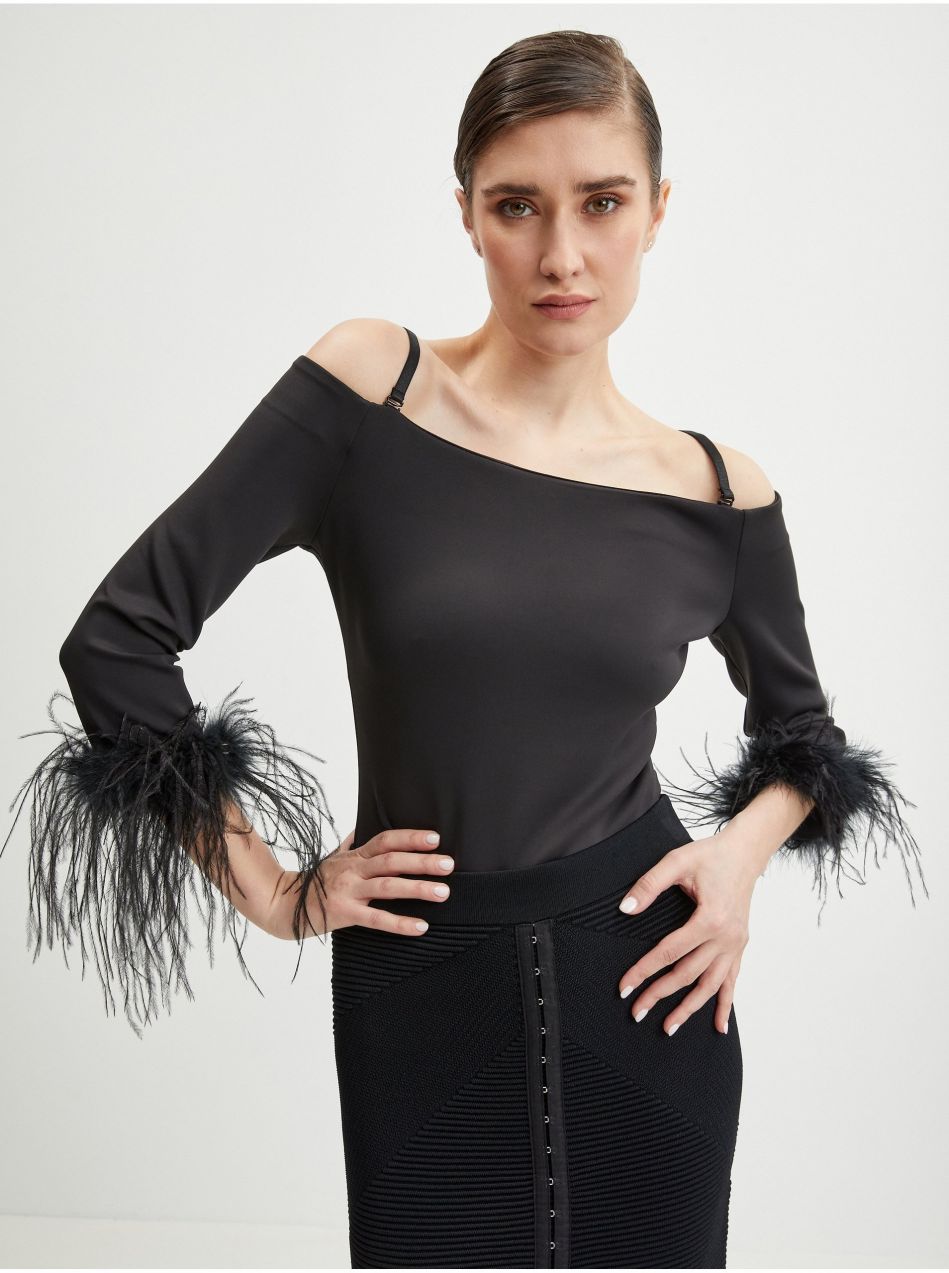 Čierne dámske body Guess Eva