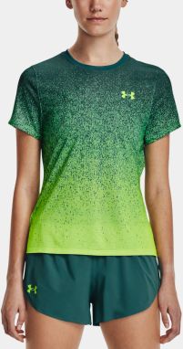 Zelené dámske vzorované športové tričko Under Armour Rush Cicada