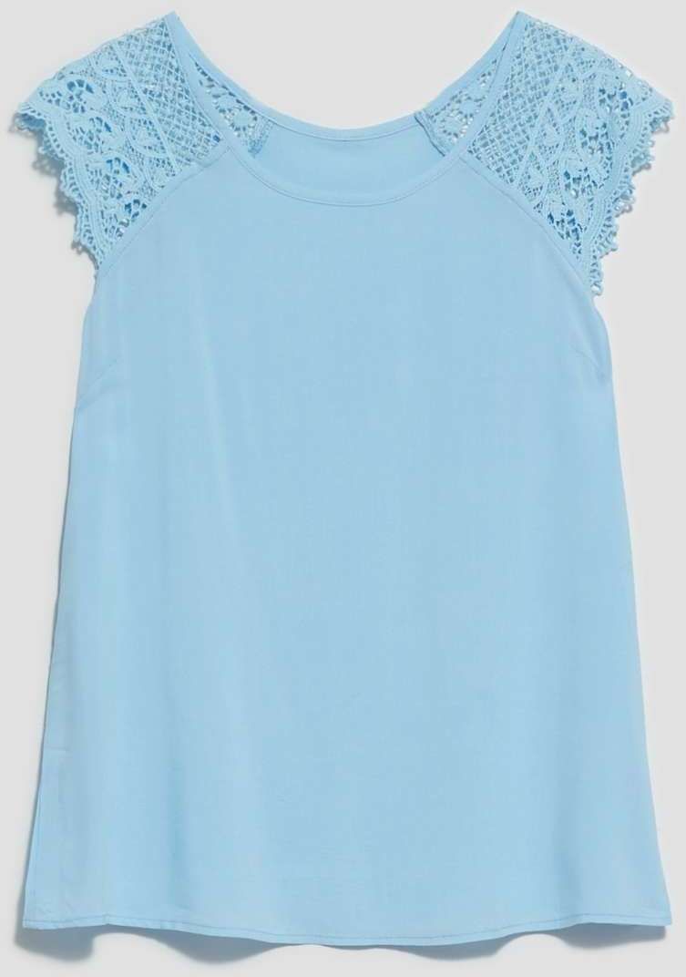 LADIES SHIRT L-KO-4031 PALE BLUE