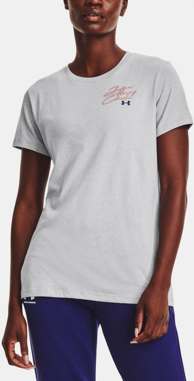 Svetlosivé dámske športové tričko Under Armour UA Join The Club