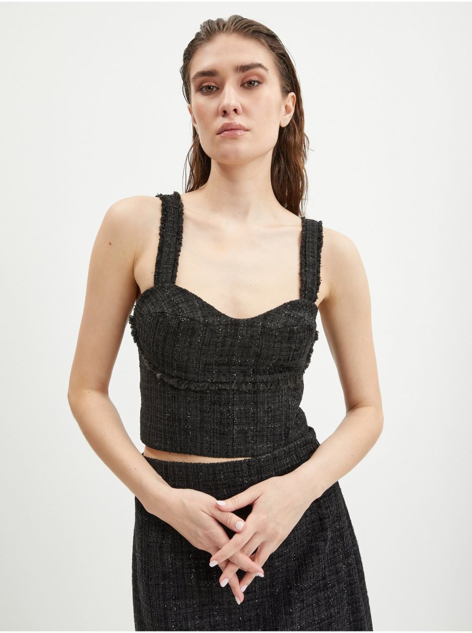 Čierny dámsky top Guess Emily