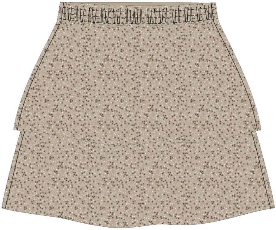 WOMEN'S SKIRT L-SC-4011 D.Beige