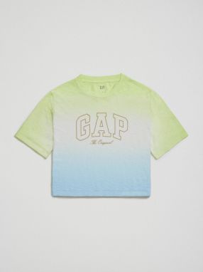 Modro-zelené dámske tričko s logom GAP