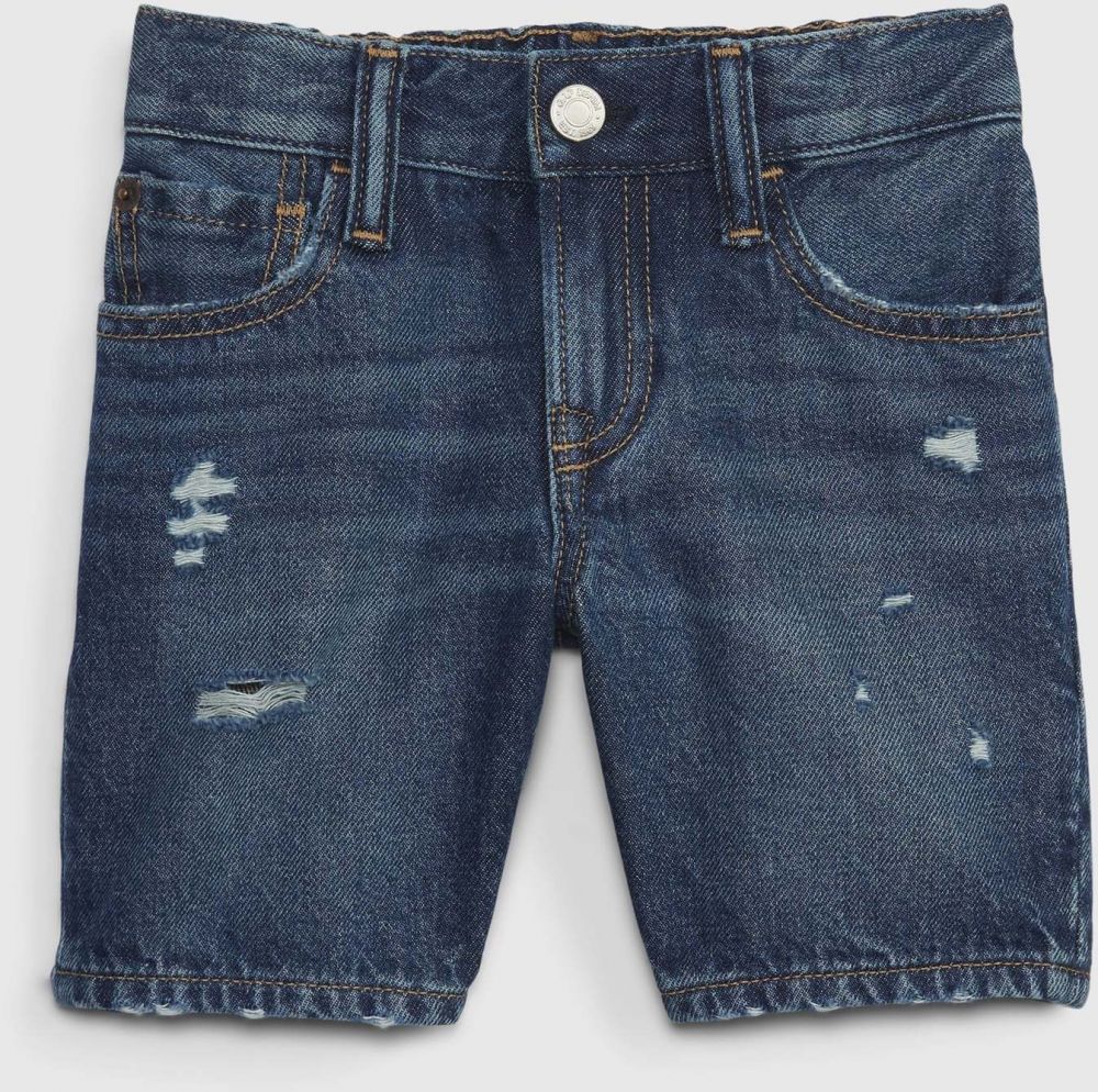 Tmavomodré chlapčenské šortky rifľové GAP '90s loose Washwell