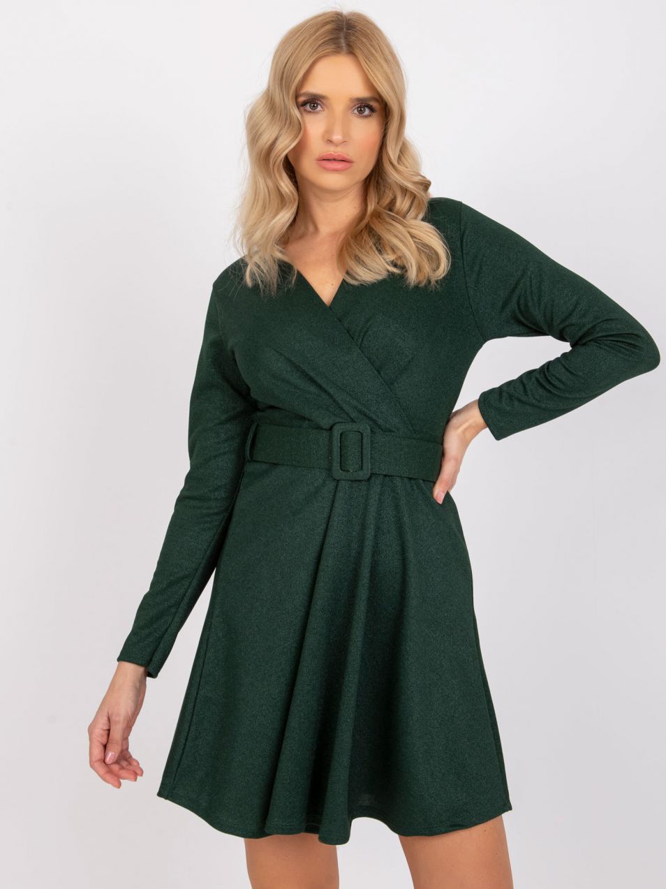 Beirut green belt dress