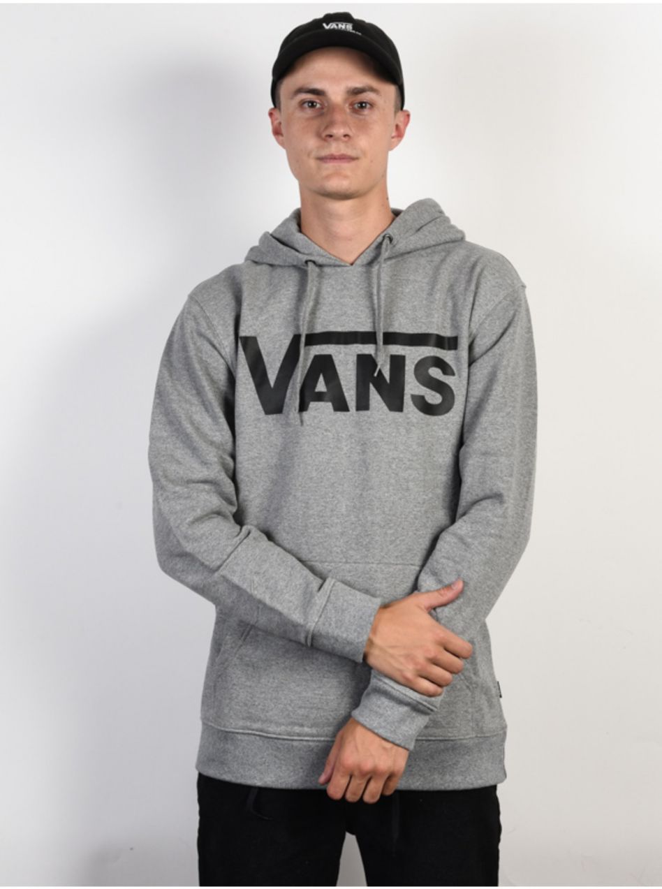 Šedá pánská vzorovaná mikina s kapucí VANS
