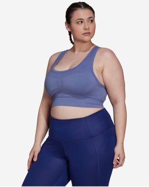 Móda pre plnoštíhle pre ženy adidas Performance - modrá