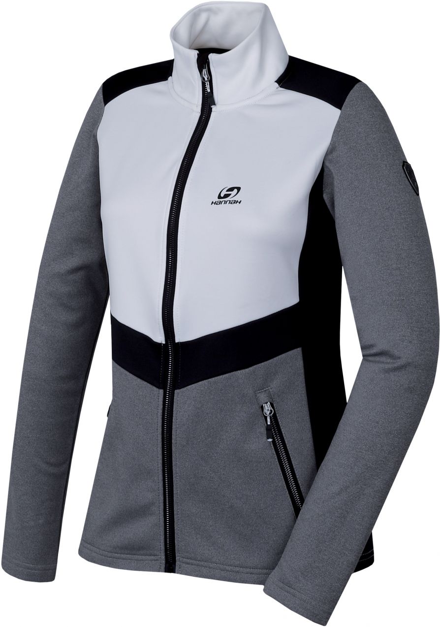 Women's sweatshirt Hannah TRUDY light gray mel/bright white