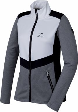Women's sweatshirt Hannah TRUDY light gray mel/bright white