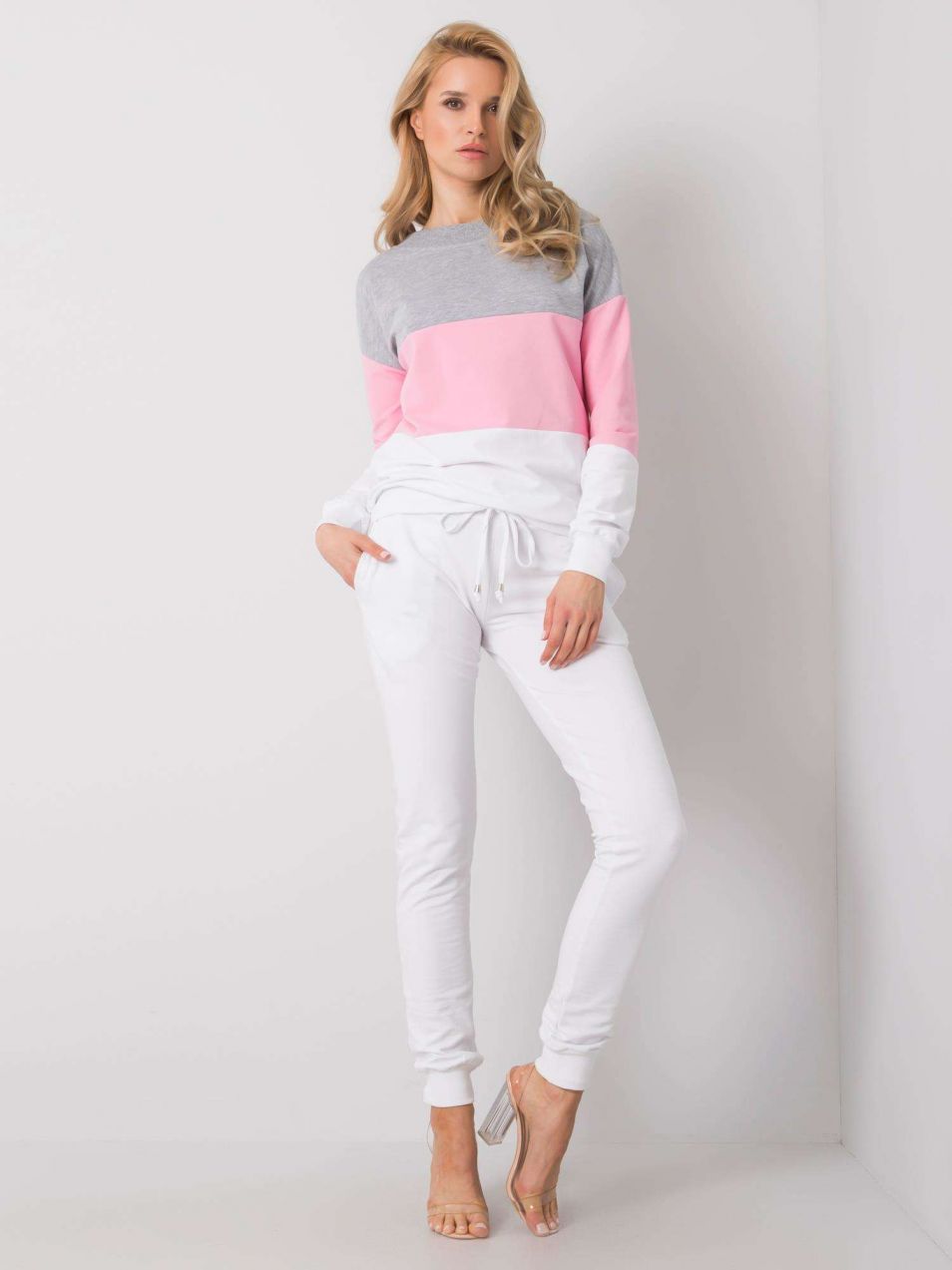 RUE PARIS Grey and pink women's set